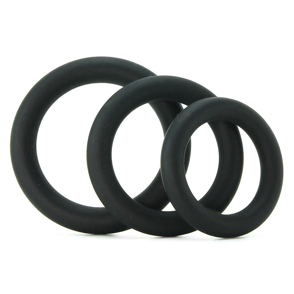 Ram Silicone Cock Rings #3 in Black — Heaven Boutique Calgary 3