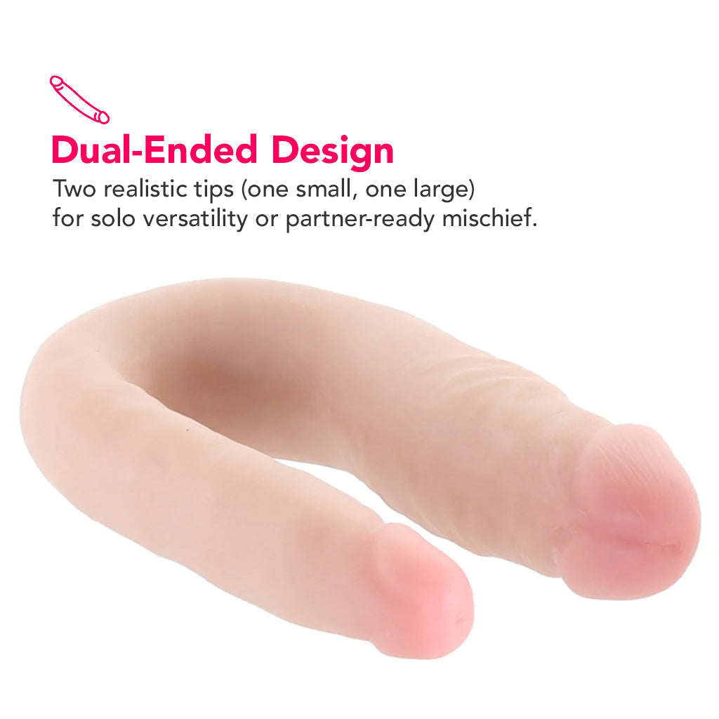Dr. Skin Mini 12 Inch Double Dildo in Vanilla — Heaven Boutique Calgary 2