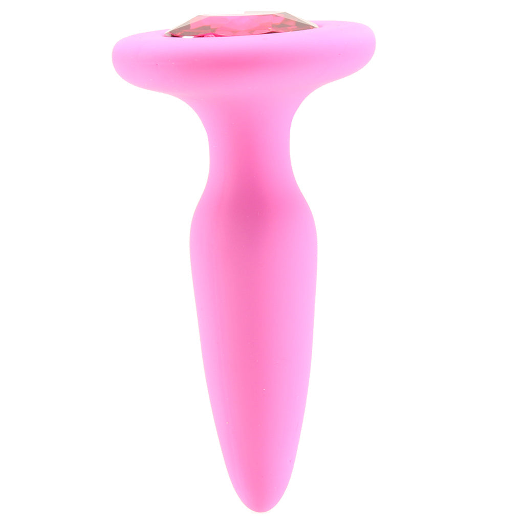 Glams Mini Pink Gem Silicone Butt Plug — Heaven Boutique Calgary 2