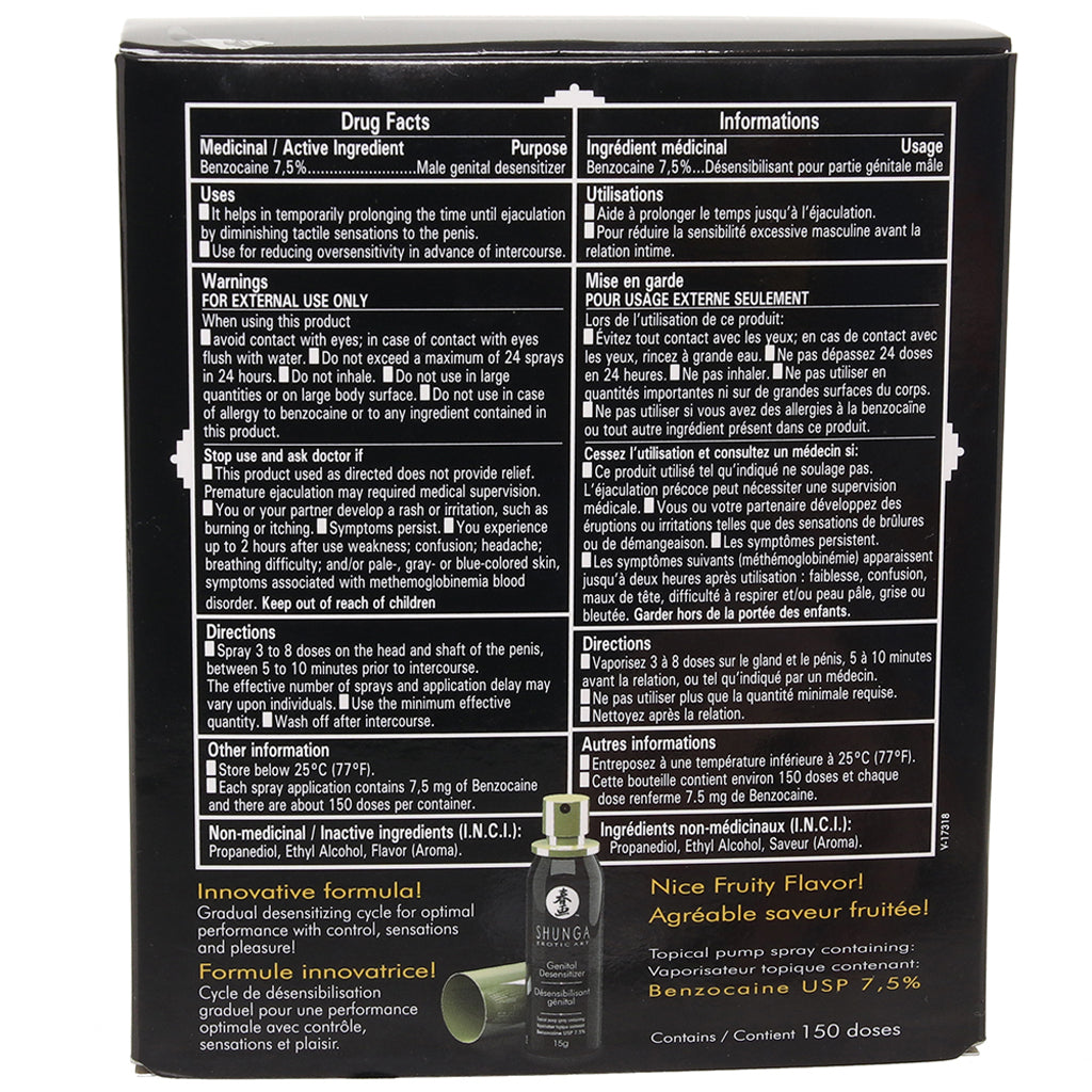 Shunga Desensitizer Spray for Men — Heaven Boutique Calgary 5