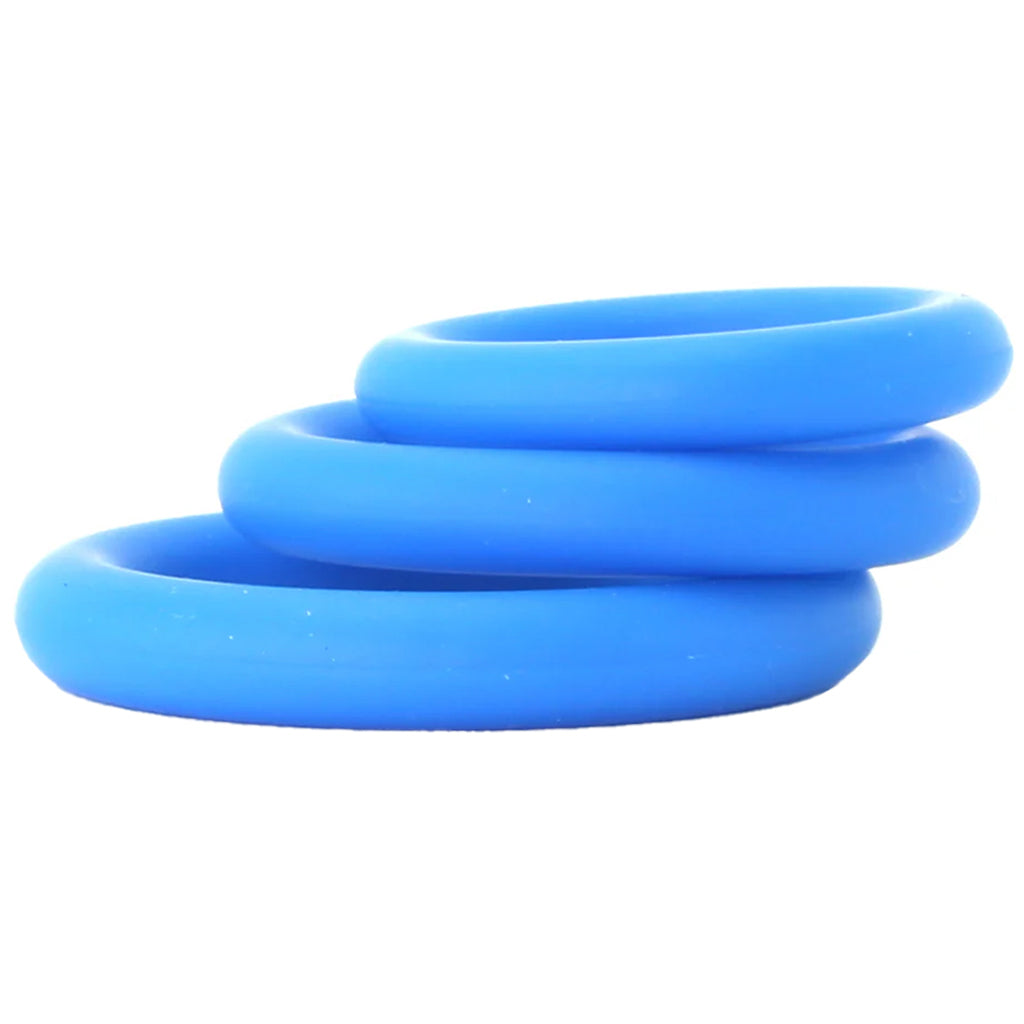 Ram Silicone Cock Rings #1 in Blue — Heaven Boutique Calgary 3