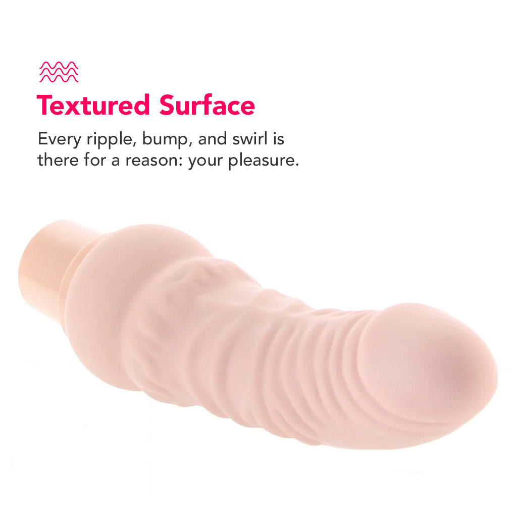 CalExotics Power Stud Rechargeable Curvy Vibe in Light — front view