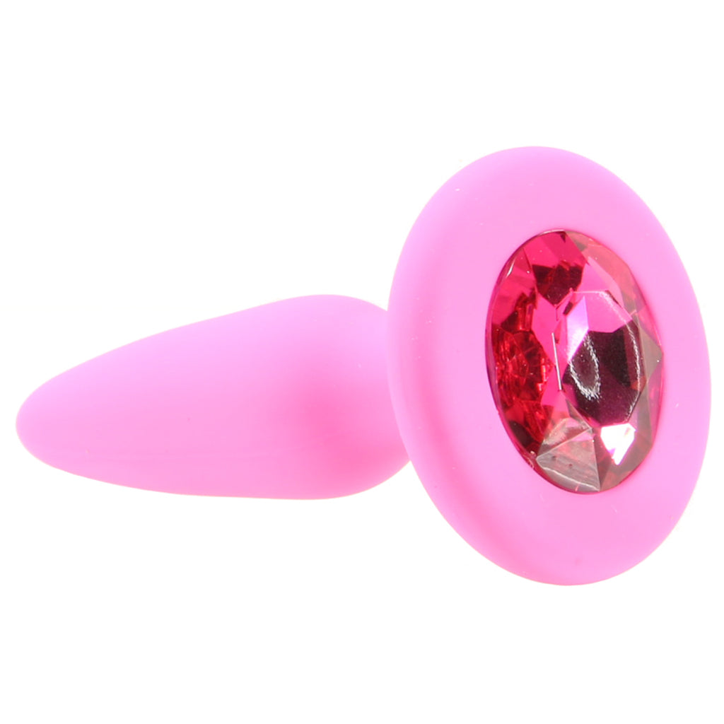 Glams Mini Pink Gem Silicone Butt Plug — Heaven Boutique Calgary 5