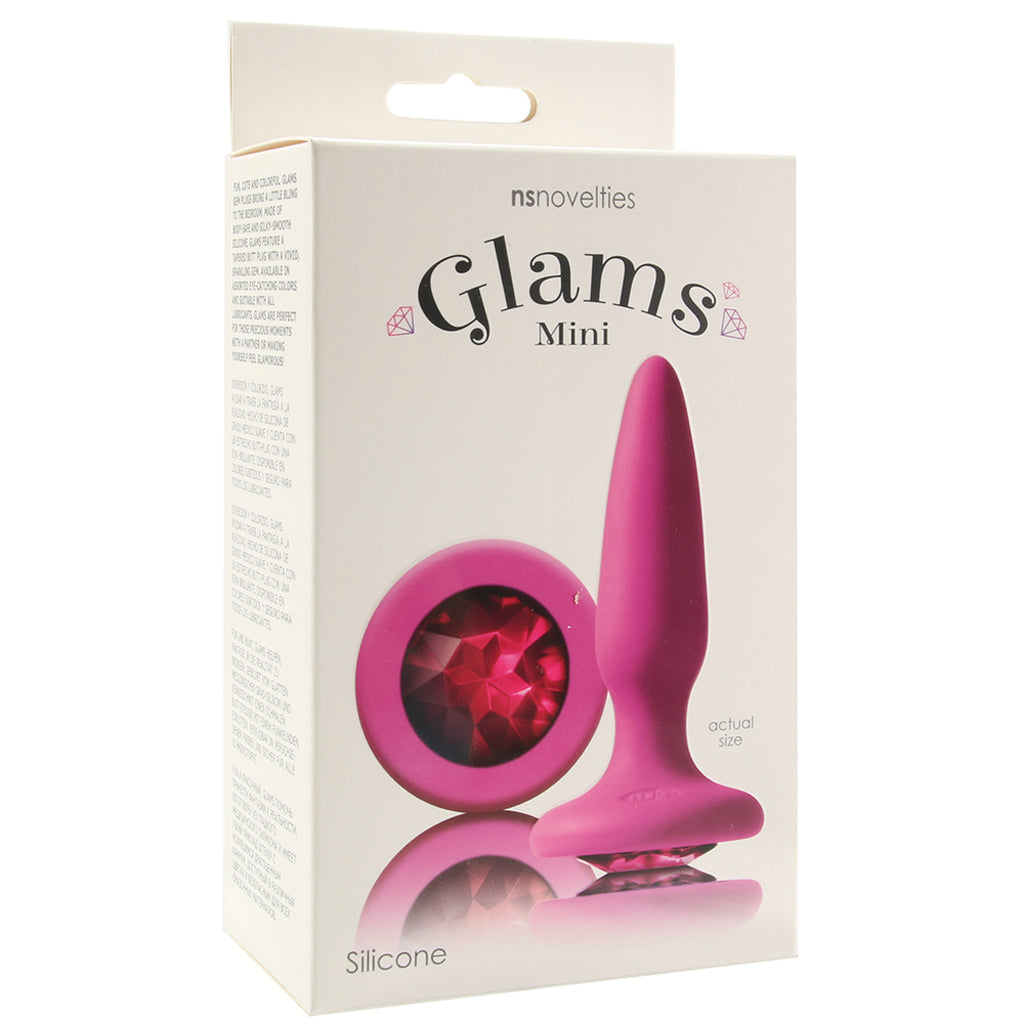 Glams Mini Pink Gem Silicone Butt Plug — Heaven Boutique Calgary 6