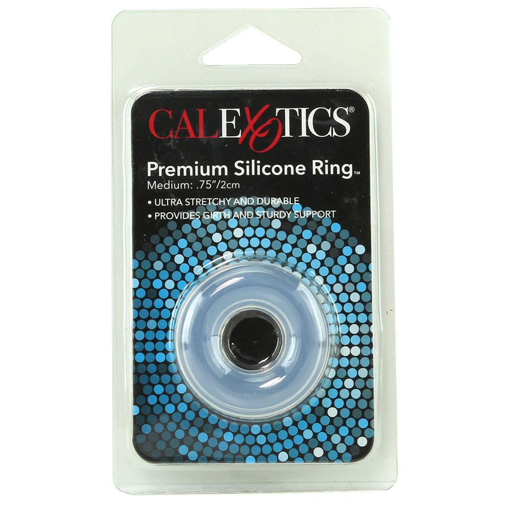 Medium Premium Silicone Cock Ring in Clear — Heaven Boutique Calgary 6