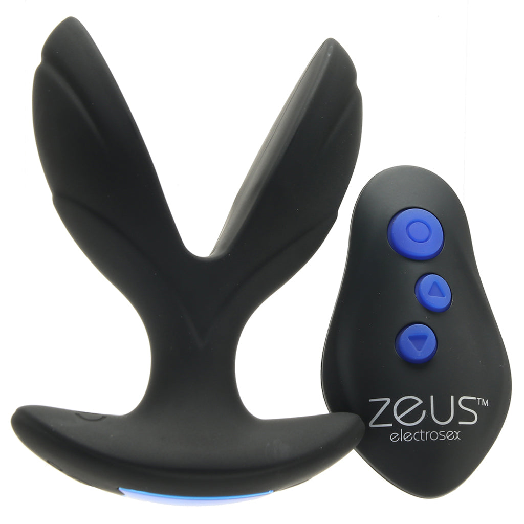 Zeus Electro-Spread Vibrating E-Stim Butt Plug — Heaven Boutique Calgary 1