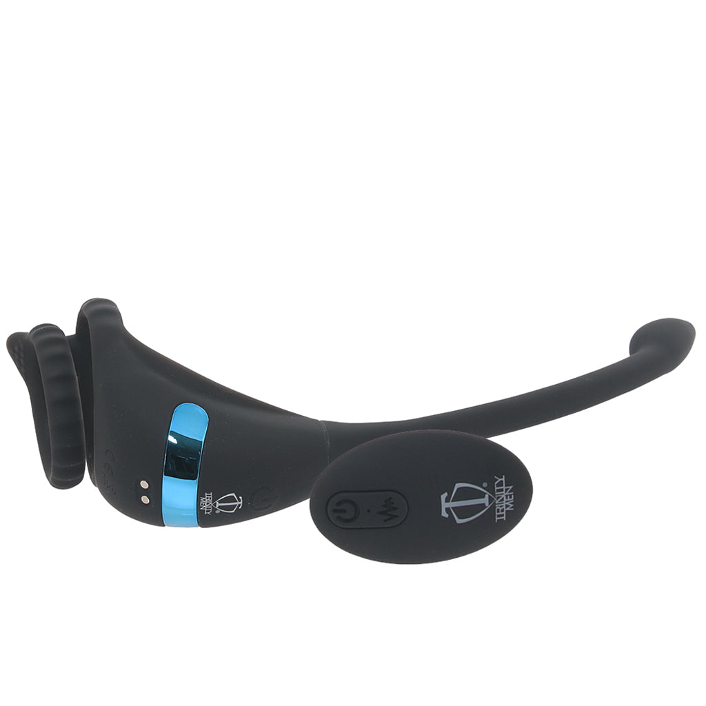 Trinity Men Vibrating C-Ring & Anal Stimulator — Heaven Boutique Calgary 4