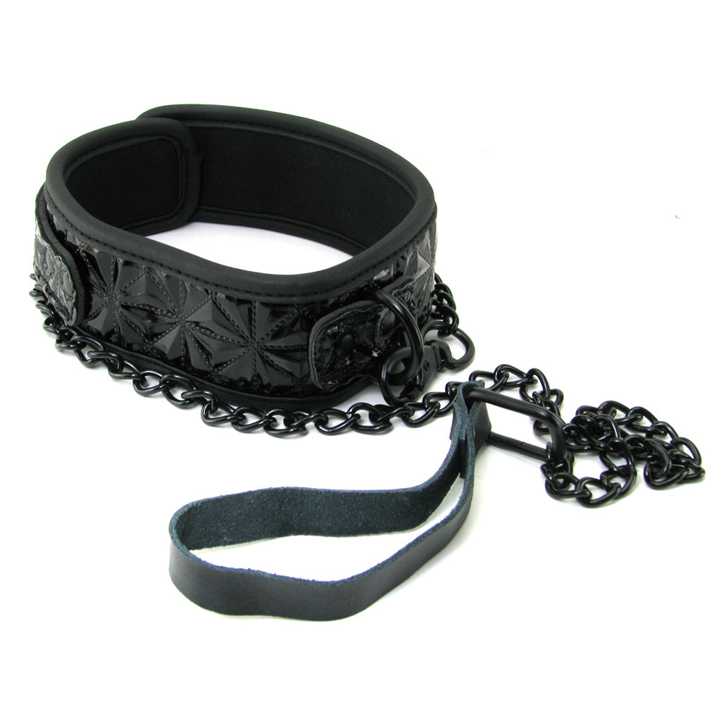 Sinful Collar with Leash in Black — Heaven Boutique Calgary 5