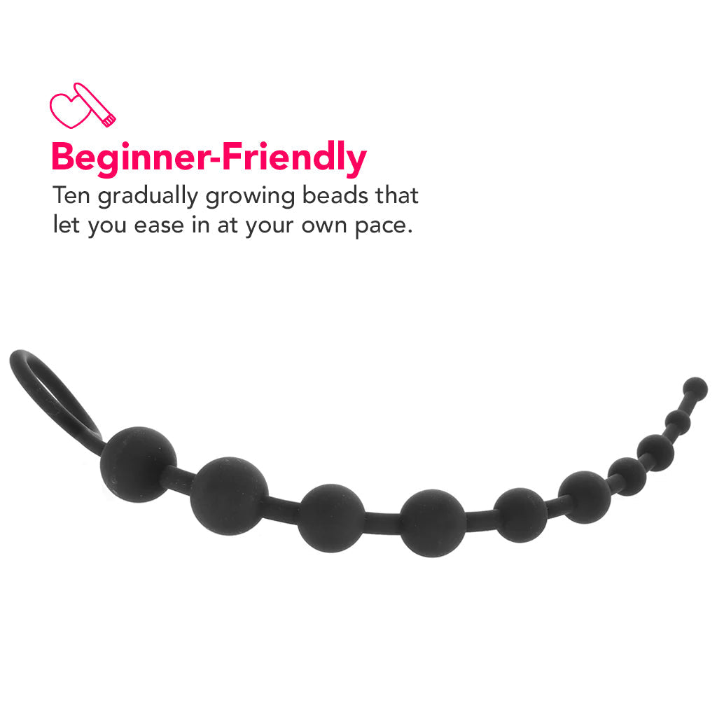 Anal Adventures Platinum Silicone Anal Beads — view 3