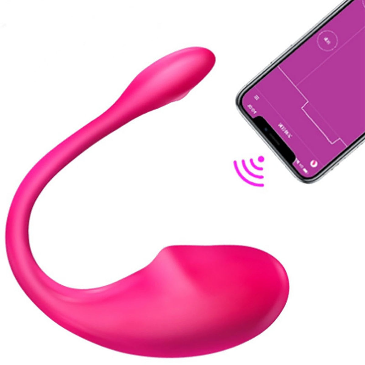 Vivid Tadpole app-controlled wearable egg vibrator in rose red