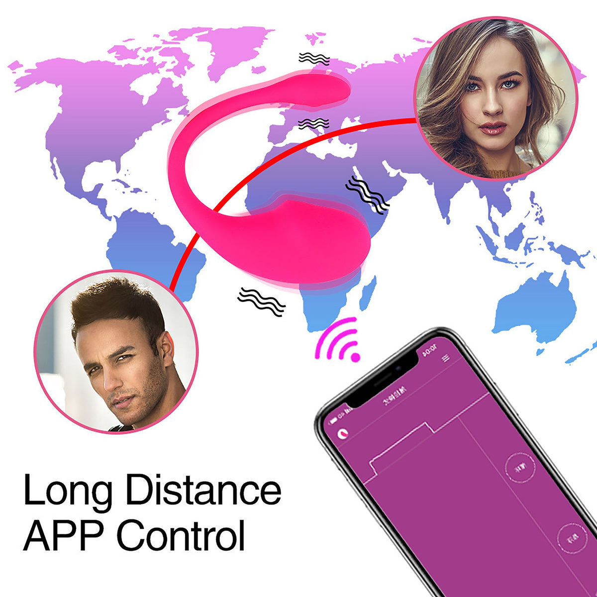 Vivid Tadpole app-controlled wearable egg vibrator in rose red