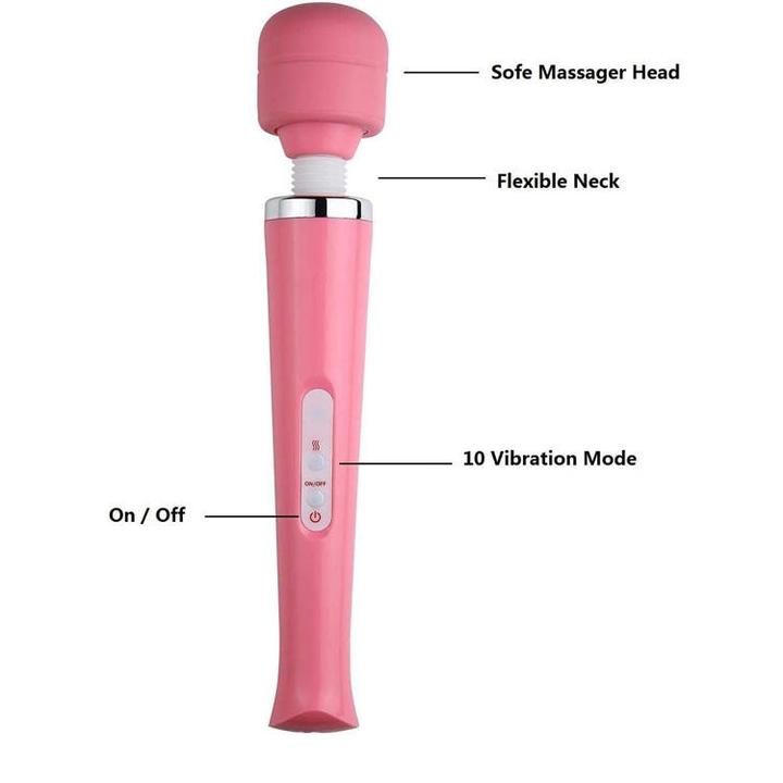 Ultra Powerful Magic Wand Massager in Pink — Heaven Boutique Winnipeg